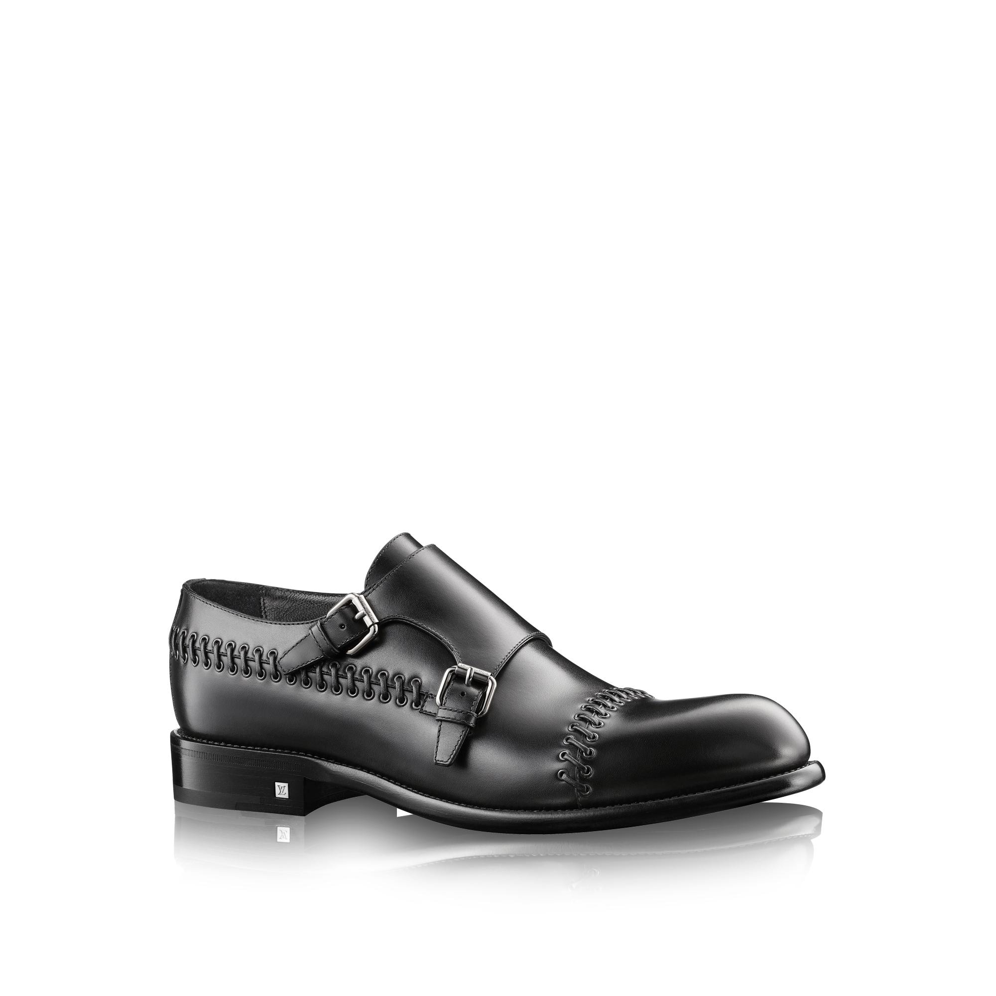 Louis vuitton double deals monk strap shoes